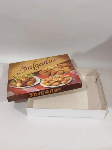 Caixa salgados personalizada